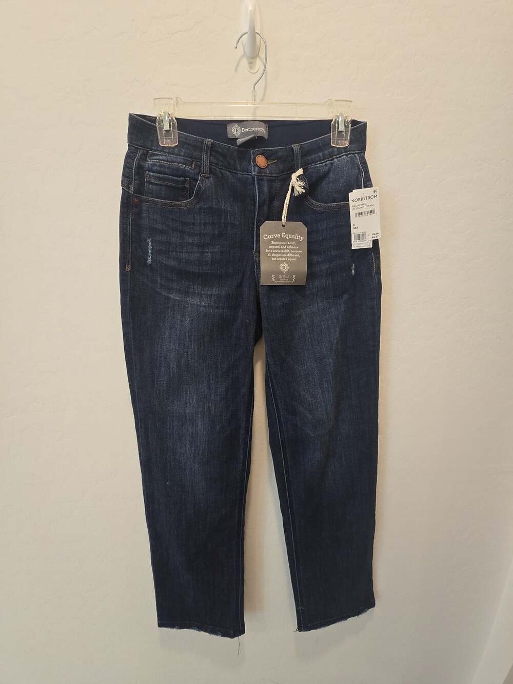 Democracy Ab Technology Jeans Size 4 Dark Wash Straight Leg